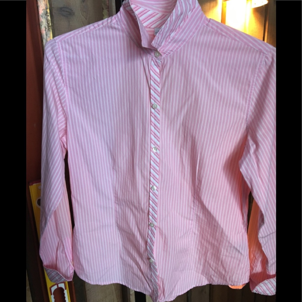Fun, Peppermint Striped Fitted Button Down,Saks. - image 1